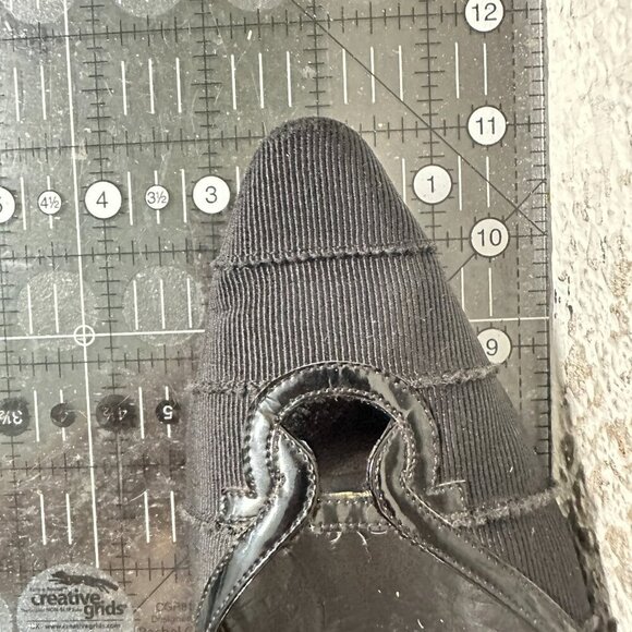 Salvatore Ferragamo Women Size 8D Black Leather Pointed Toe Slip On Flat Shoes - Picture 11 of 11